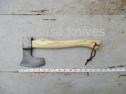 Handmade Damascus Steel Axe - SUSA KNIVES