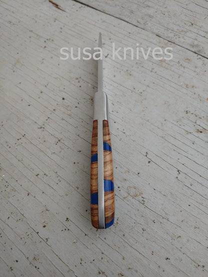 Custom Handmade Damascus Steel Skinner Knive - SUSA KNIVES