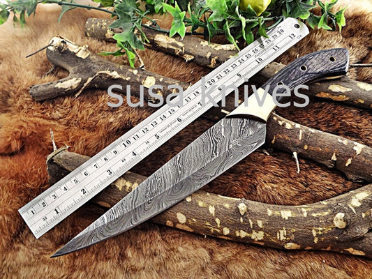 Handmade Damascus Steel Chef Knife Boxing day sale, Heartwarming gift, Wedding gift,Birthday gift,Gift for Mother,Cutlery, Kitchen & Dining, - SUSA KNIVES