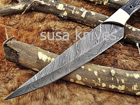 Handmade Damascus Steel Chef Knife Boxing day sale, Heartwarming gift, Wedding gift,Birthday gift,Gift for Mother,Cutlery, Kitchen & Dining, - SUSA KNIVES