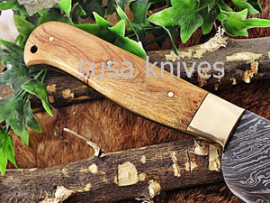 Handmade Damascus Steel Chef Knife Boxing day sale,Wedding gift, Gift for her,Anniversary gift,Personalized gift, Cutlery, Kitchen & Dining, - SUSA KNIVES