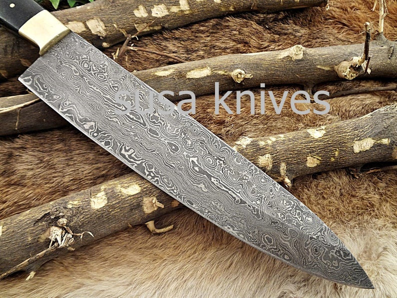 Handmade Damascus Steel Chef Knife Boxing day Sale, Heartwarming gift, Wedding gift, Gift for her,Gift for Mother,Cutlery, Kitchen & Dining, - SUSA KNIVES
