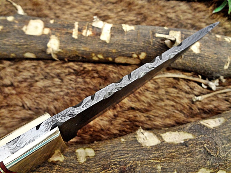 A Beautiful Custom Made Damascus Skinner Knife/ Thanksgiving Gift/Christmas Gifts - SUSA KNIVES