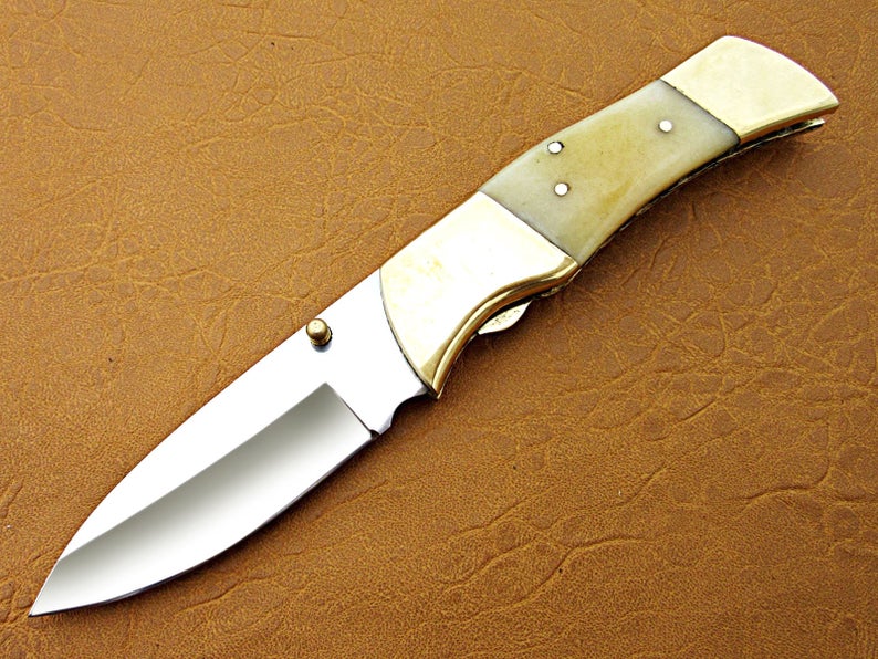 Custom Handmade Stainless Steel Folding Pocket Knife - SUSA KNIVES