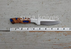 Custom Handmade Damascus Steel Skinner Knive - SUSA KNIVES