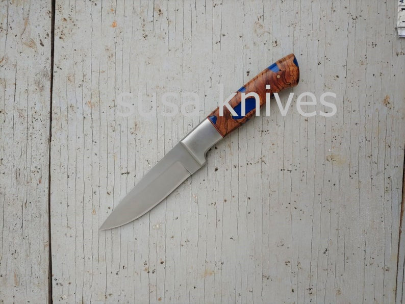 Custom Handmade Damascus Steel Skinner Knive - SUSA KNIVES