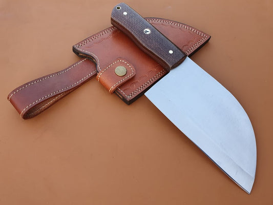 Custom Handmade High Carbon Steel Hatchet, Meat Cleaver - SUSA KNIVES