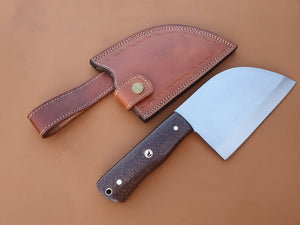 Custom Handmade High Carbon Steel Hatchet, Meat Cleaver - SUSA KNIVES