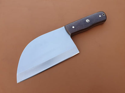 Custom Handmade High Carbon Steel Hatchet, Meat Cleaver - SUSA KNIVES