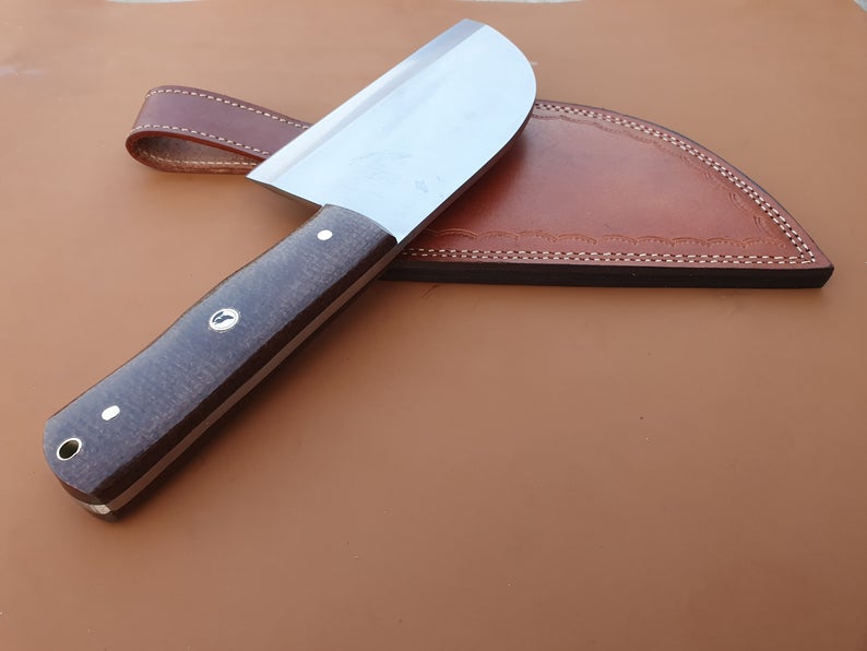 Custom Handmade High Carbon Steel Hatchet, Meat Cleaver - SUSA KNIVES