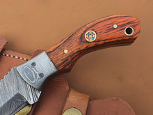 Load image into Gallery viewer, Custom Handmade Damascus Steel Tracker Hunting Knife - SUSA KNIVES
