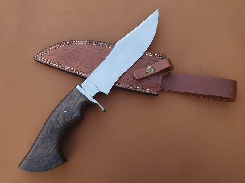 Custom Handmade 1095 Carbon Steel Bowie Knife - SUSA KNIVES