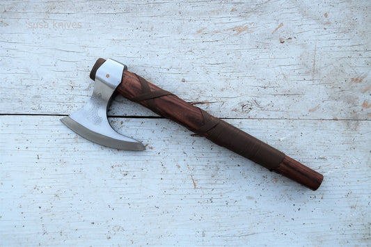 Handmade Damascus Steel Axe - SUSA KNIVES