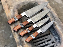 Load image into Gallery viewer, handmade chef set  4 pcs - SUSA KNIVES
