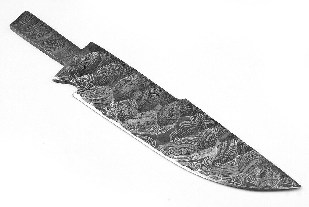 Hand Forged Damascus Steel Hunting Blank Blade Knife- - SUSA KNIVES