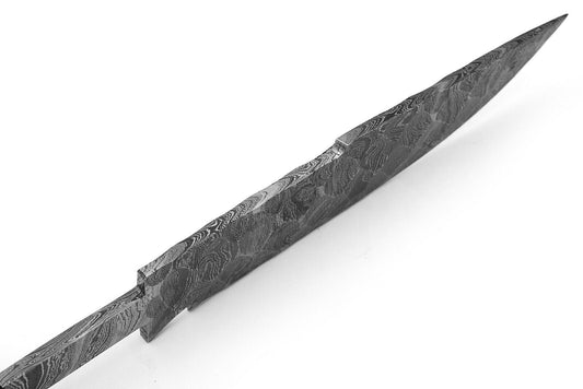 Hand Forged Damascus Steel Hunting Blank Blade Knife- - SUSA KNIVES