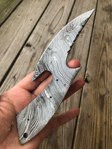 HAND FORGED DAMASCUS STEEL Hunting KNIFE BLANK BLADE Full Tang - SUSA KNIVES