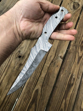 Load image into Gallery viewer, HAND FORGED DAMASCUS STEEL Hunting Hunting Knife BLANK BLADE FULL TANG - SUSA KNIVES
