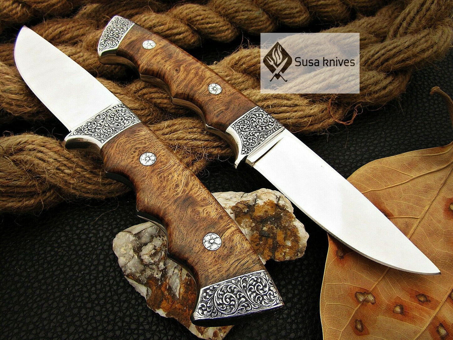 HANDMADE OUTCLASS ENGRAVED, HUNTING/FIGHTING CLAW KNIFE - SUSA KNIVES