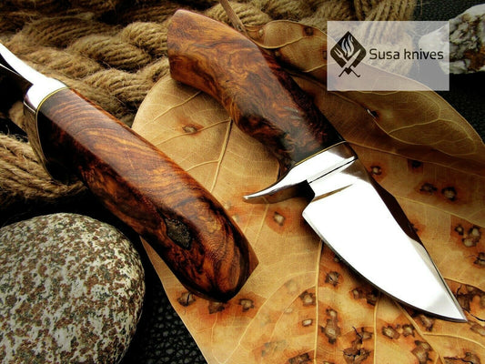CUSTOM MADE, MIRROR POLISHED 440 C ,OUTDOOR JUNGLE HUNTING / FIGHTING CLAW KNIFE - SUSA KNIVES