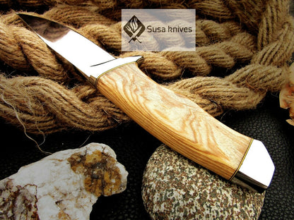 CUSTOM MADE, MIRROR POLISHED 440 C ,OUTDOOR JUNGLE HUNTING / FIGHTING CLAW KNIFE - SUSA KNIVES