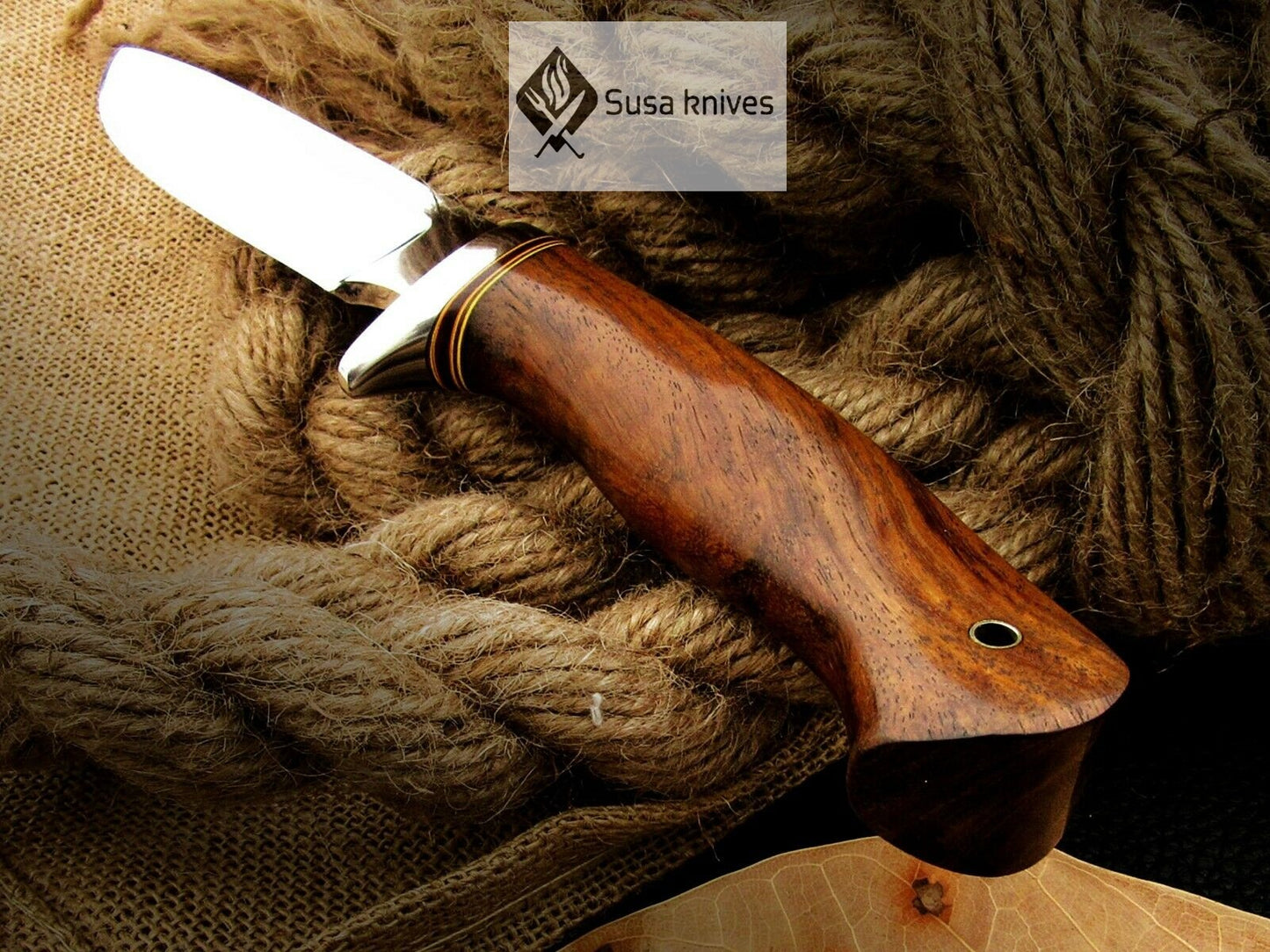 CUSTOM MADE, MIRROR POLISHED 440 C ,OUTDOOR JUNGLE HUNTING / FIGHTING CLAW KNIFE - SUSA KNIVES