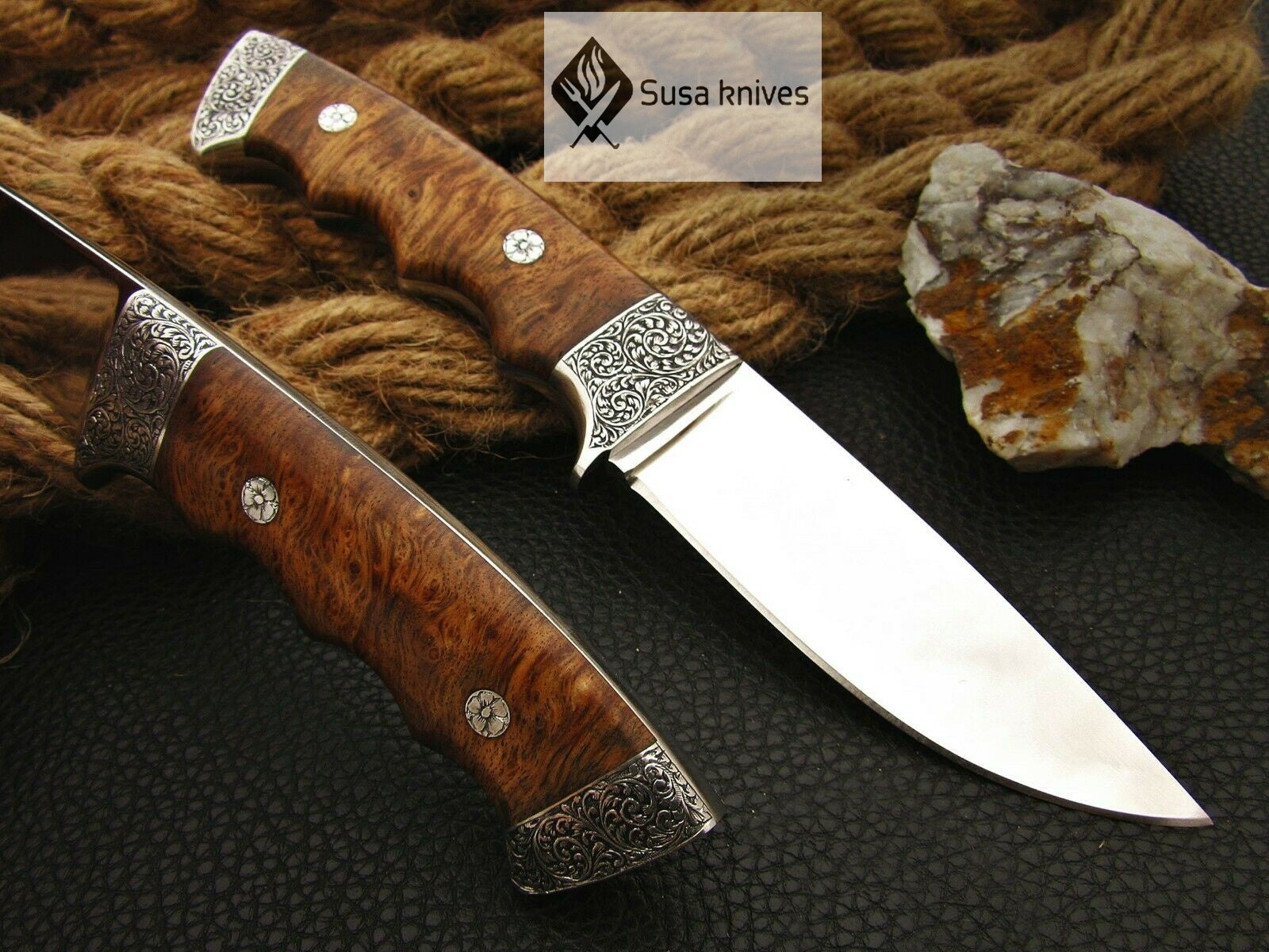 HANDMADE OUTCLASS ENGRAVED, HUNTING/FIGHTING CLAW KNIFE - SUSA KNIVES