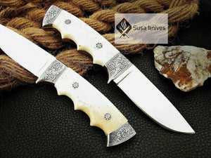 HANDMADE OUTCLASS ENGRAVED, HUNTING/FIGHTING CLAW KNIFE  440C MIRROR POLISHED - SUSA KNIVES