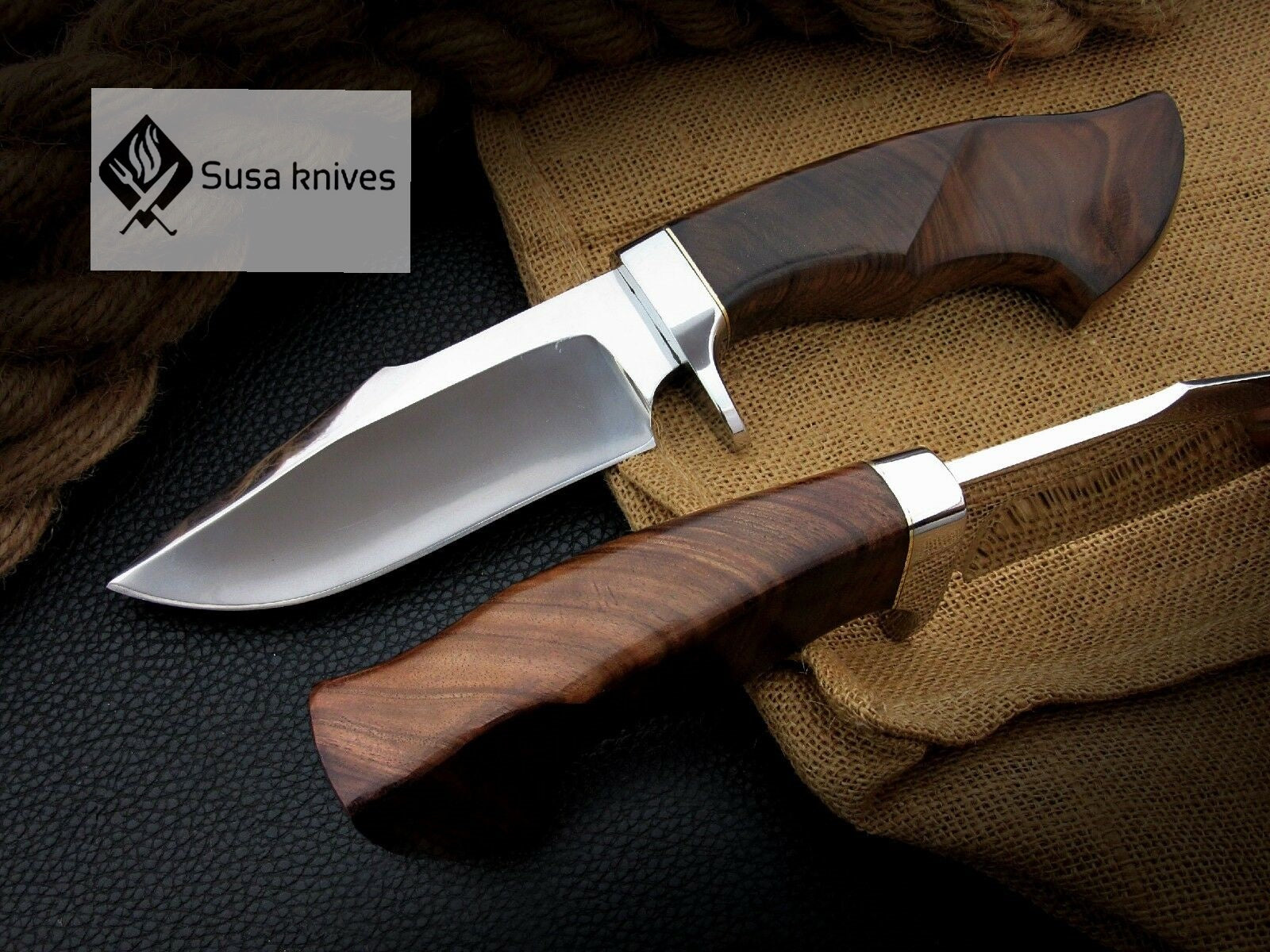 CUSTOM MADE, MIRROR POLISHED 440 C ,OUTDOOR JUNGLE HUNTING / FIGHTING CLAW KNIFE - SUSA KNIVES
