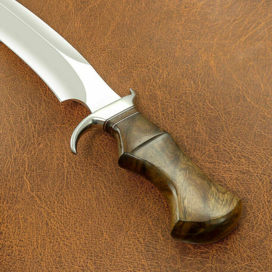 Beautiful Custom Handmade D2 Steel Hunting Knife | Sheath | Roise Wood Handle - SUSA KNIVES