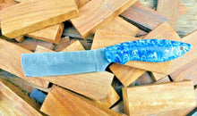 Load image into Gallery viewer, HANDMADE  STEEL BULL CUTTER KNIFE WITH RESIN HANDLE AND PINS - SUSA KNIVES

