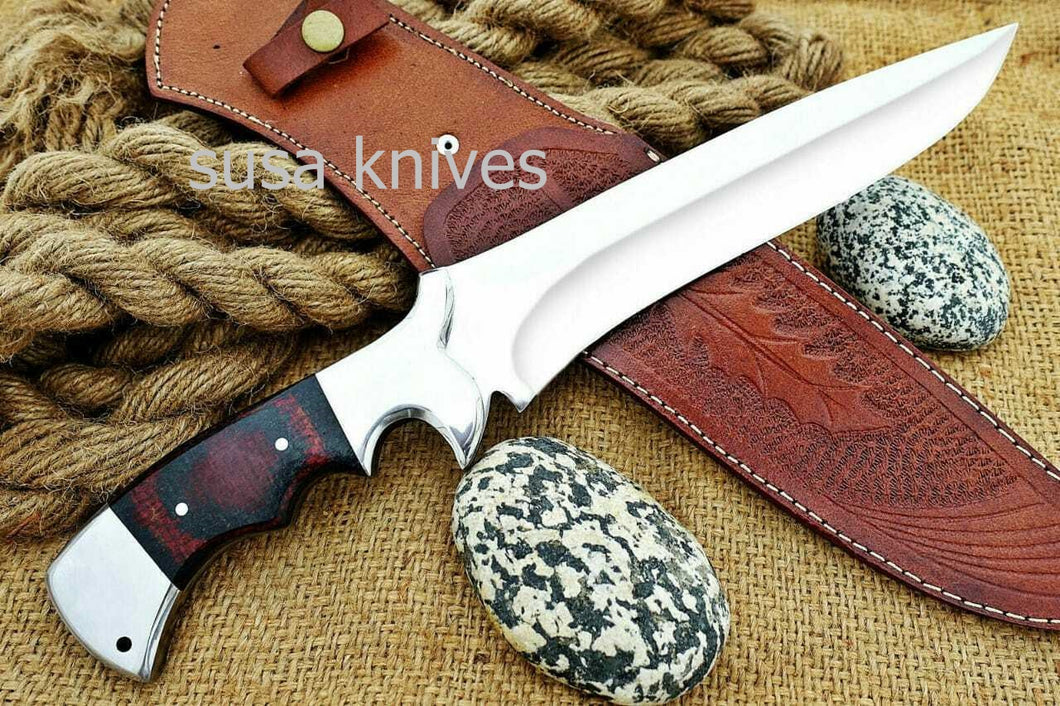Custom handmade D2 Stainless Steel Hunting Bowie Knife - SUSA KNIVES