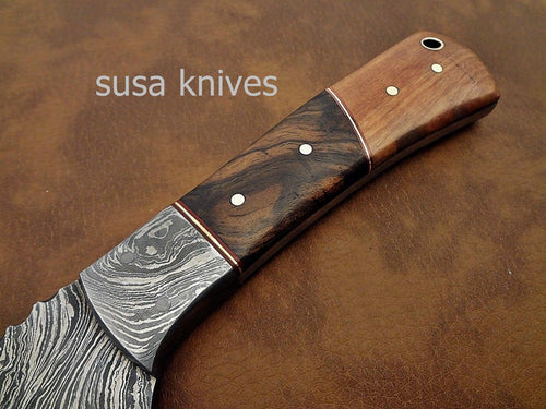 Custom made Moqen,s Damascus steel Hunting knife - SUSA KNIVES