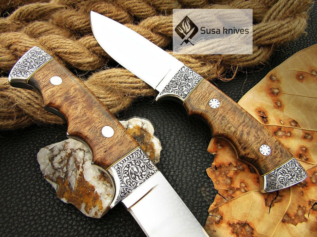 HANDMADE OUTCLASS ENGRAVED, HUNTING/FIGHTING CLAW KNIFE 440C MIRROR POLISHED - SUSA KNIVES
