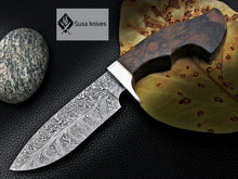 Load image into Gallery viewer, CUSTOM MADE, FEATHER PATTERN,SCENIC HANDLE, OUTDOOR HUNTING, FIGHTING CLAW KNIFE - SUSA KNIVES
