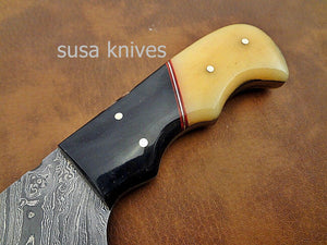 Custom hand crafted Damascus steel Moqen,s Skinner Knife (Special Sale) - SUSA KNIVES