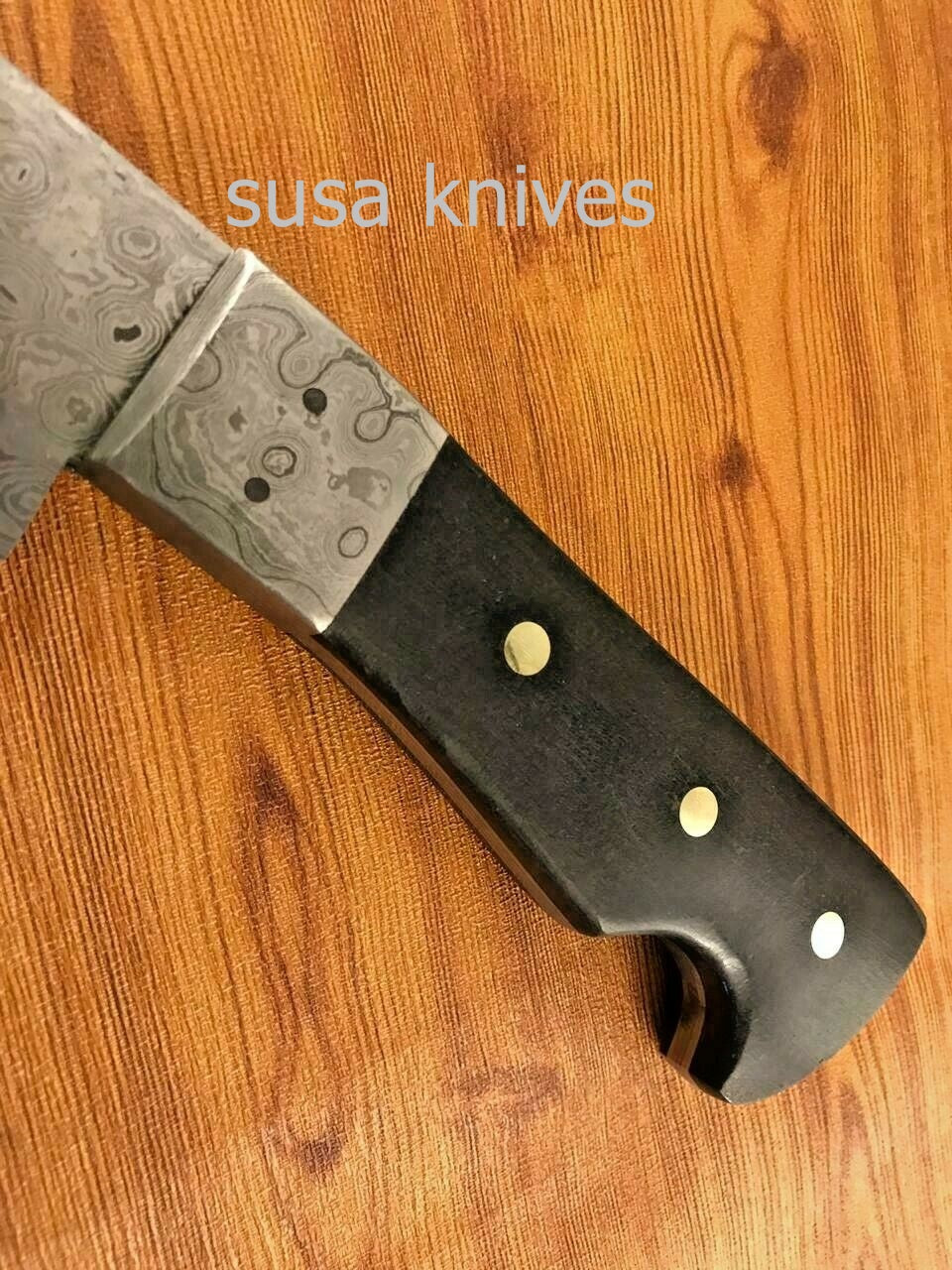 Custom Made Hand Forged Damascus Steel Bowie Knife - SUSA KNIVES
