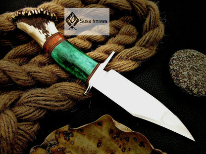 CUSTOM MADE, MIRROR POLISHED 440 C ,OUTDOOR JUNGLE HUNTING / FIGHTING CLAW KNIFE - SUSA KNIVES