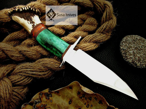 CUSTOM MADE, MIRROR POLISHED 440 C ,OUTDOOR JUNGLE HUNTING / FIGHTING CLAW KNIFE - SUSA KNIVES