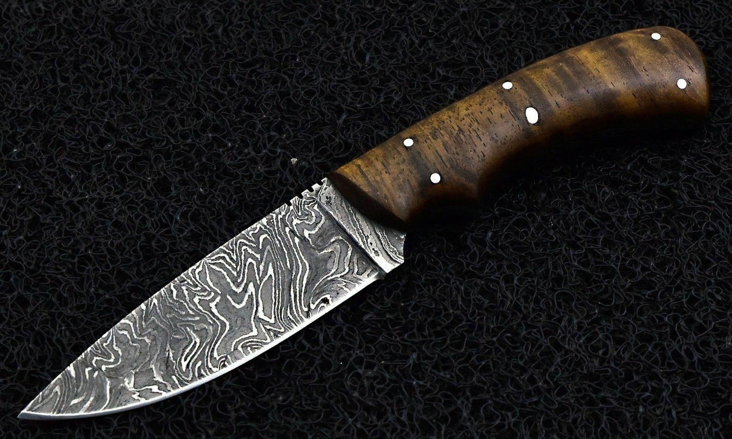 CUSTOM HAND MADE DAMASCUS STEEL HUNTING SKINNER KNIFE. - SUSA KNIVES