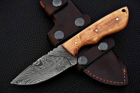CUSTOM HAND MADE DAMASCUS STEEL HUNTING SKINNER KNIFE. - SUSA KNIVES