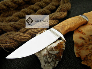 CUSTOM MADE, MIRROR POLISHED 440 C ,OUTDOOR JUNGLE HUNTING / FIGHTING CLAW KNIFE - SUSA KNIVES