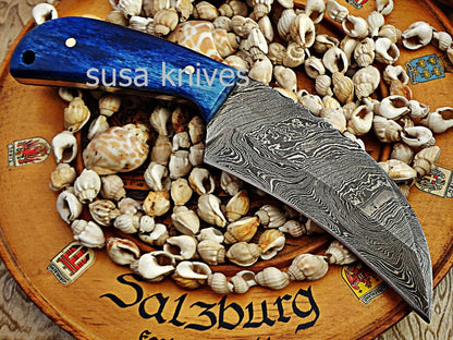 Custom made Moqen,s Damascus steel knife - SUSA KNIVES