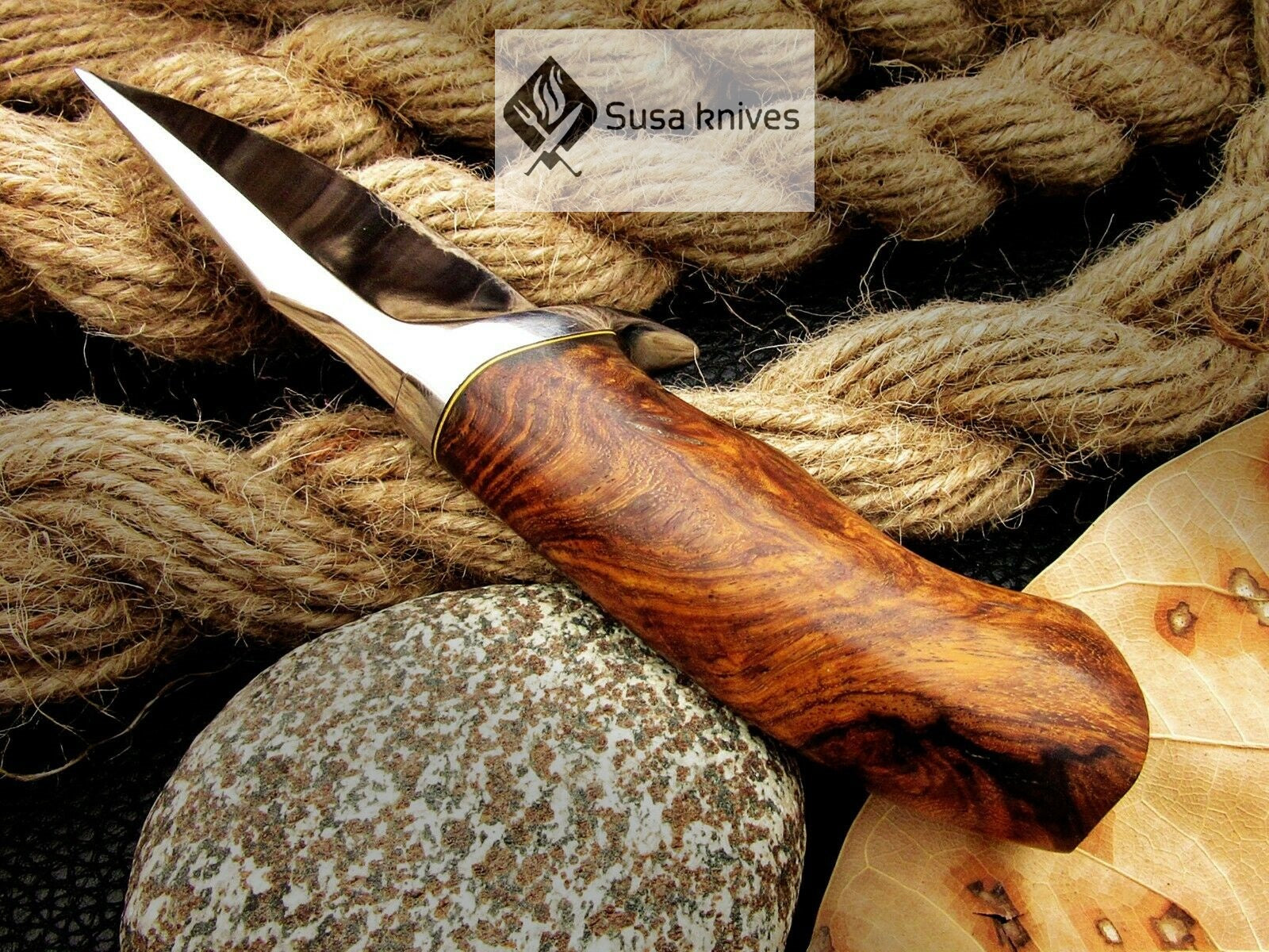 CUSTOM MADE, MIRROR POLISHED 440 C ,OUTDOOR JUNGLE HUNTING / FIGHTING CLAW KNIFE - SUSA KNIVES