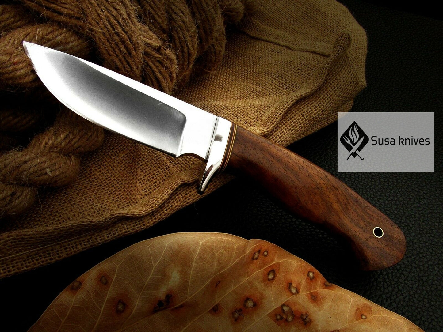 CUSTOM MADE, MIRROR POLISHED 440 C ,OUTDOOR JUNGLE HUNTING / FIGHTING CLAW KNIFE - SUSA KNIVES