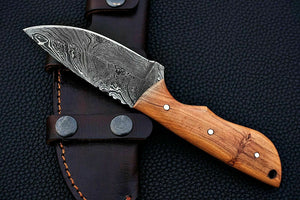 CUSTOM HAND MADE DAMASCUS STEEL HUNTING SKINNER KNIFE. - SUSA KNIVES