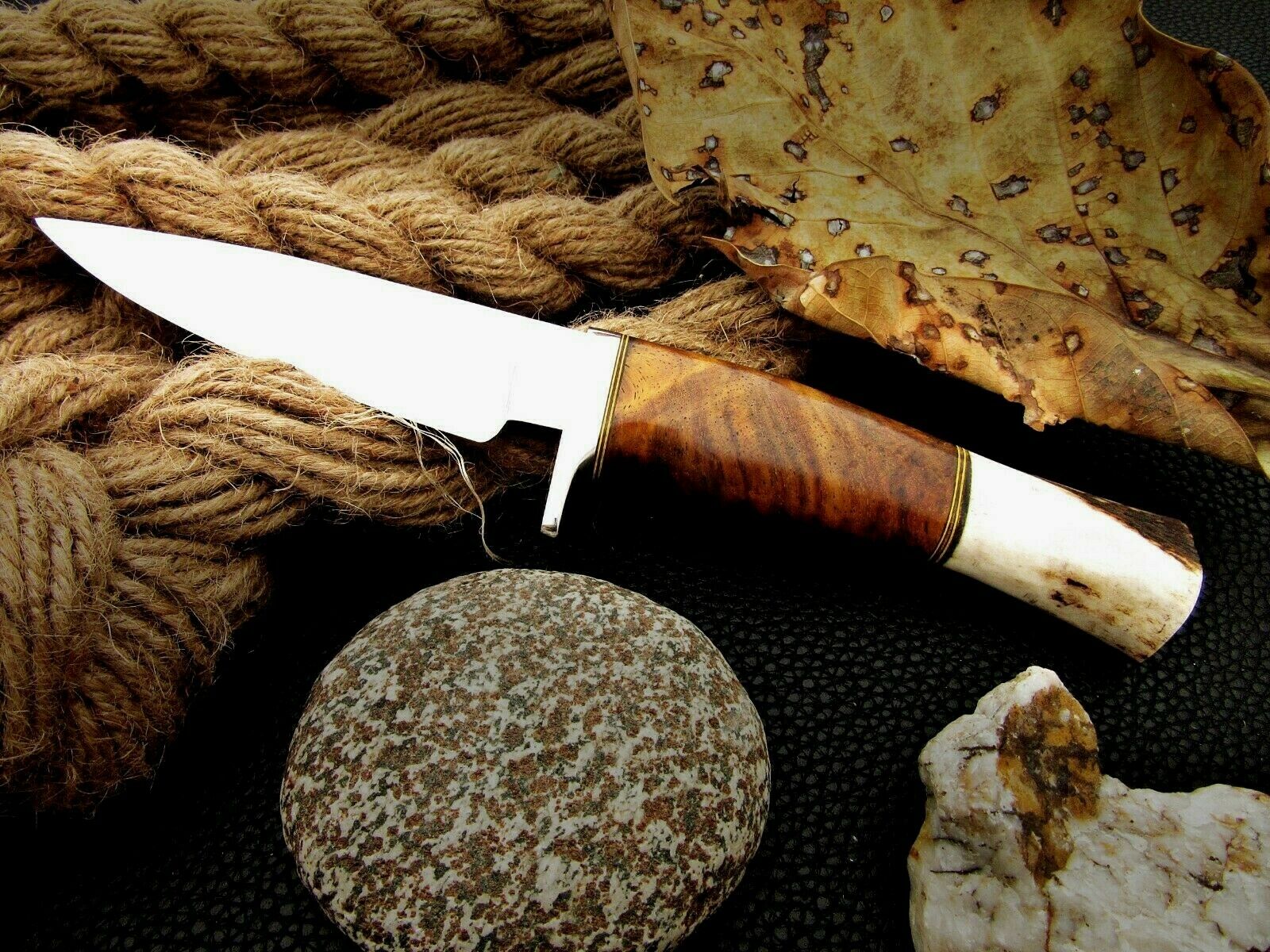 CUSTOM MADE, MIRROR POLISHED 440 C ,OUTDOOR JUNGLE HUNTING / FIGHTING CLAW KNIFE - SUSA KNIVES