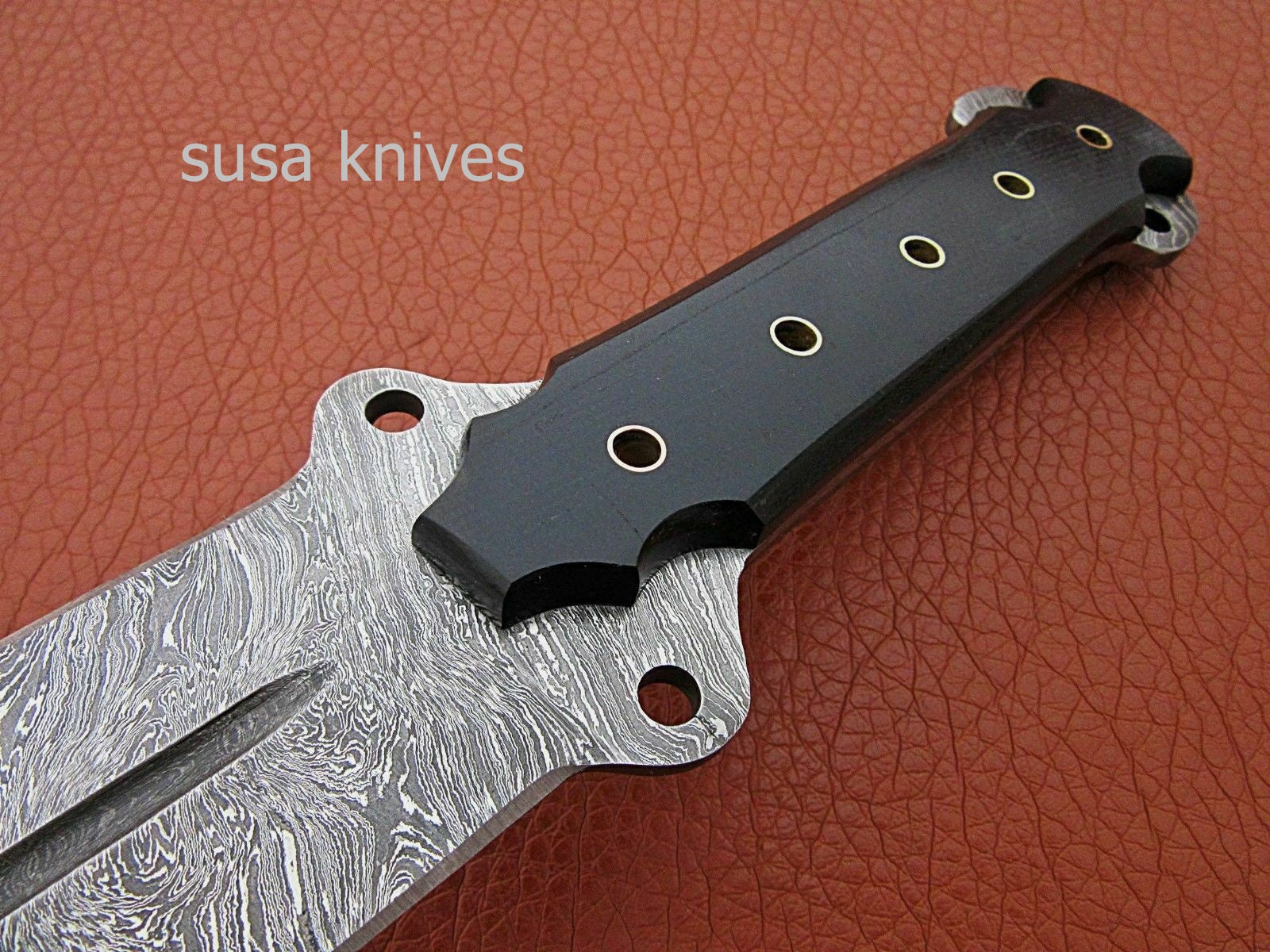 Customized Handmade Moqen Damascus Steel Sword - SUSA KNIVES