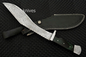Custom Handmade Damascus Kukri Knife - SUSA KNIVES