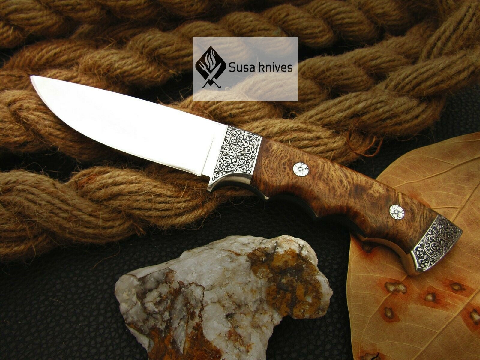 HANDMADE OUTCLASS ENGRAVED, HUNTING/FIGHTING CLAW KNIFE - SUSA KNIVES